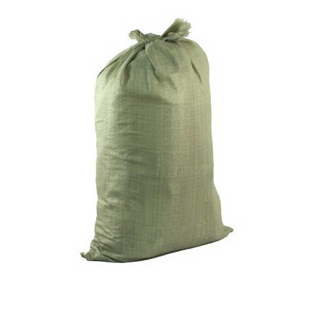 Green polypropylene bag