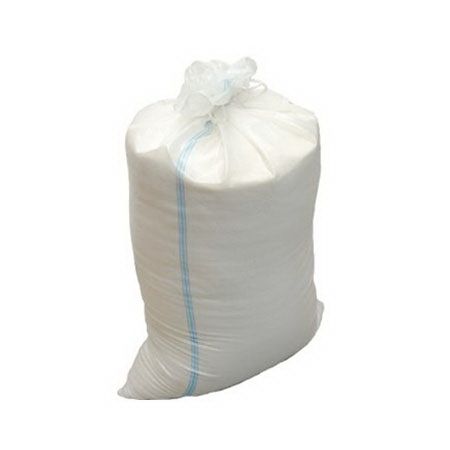 White polypropylene bag